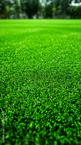 Vibrant Green Grass Field P...