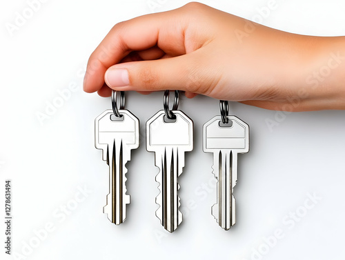 Realistic Image: Three Keys...