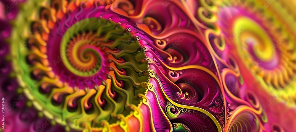 Abstract Backdrop with Pink and Green Swirling Shapes Creating a Hypnotic Visual Effect Abstract Backdrop with Pink and Green Swirling Shapes Creating a Hypnotic Visual Effect