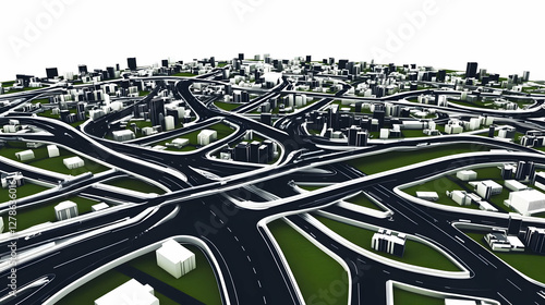 3D Cityscape Illustration: ...