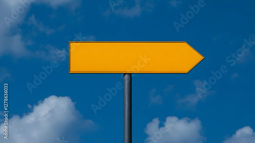 Blank Yellow Directional Si...