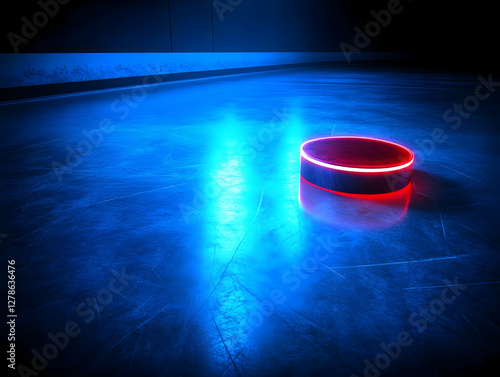 Neon Puck 3D Render