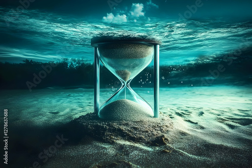 Underwater Hourglass 3D Ill...