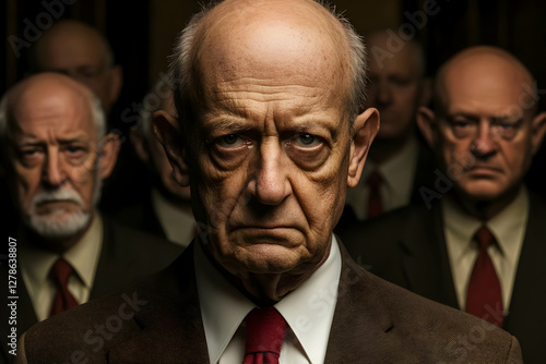 Serious Elderly Man Photo