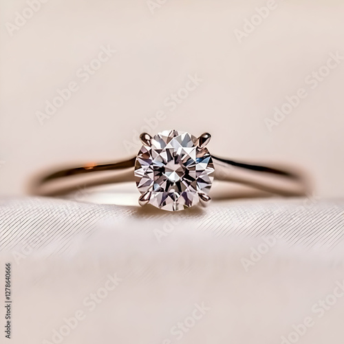 Diamond Ring on Fabric, Clo...