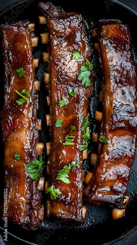 Delicious Glazed BBQ Ribs F...