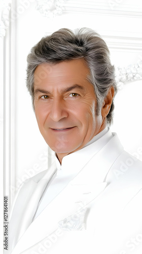 Elegant Senior Man Portrait...