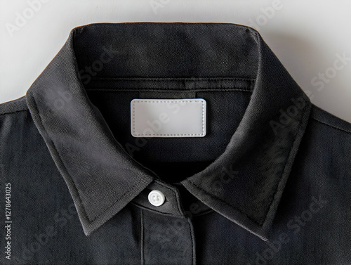 Black Shirt with Blank Labe...