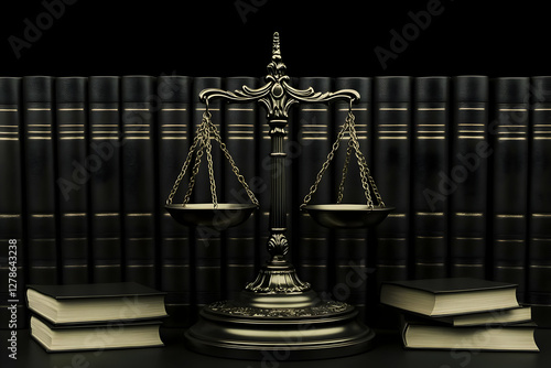 Scales of Justice 3D Illust...