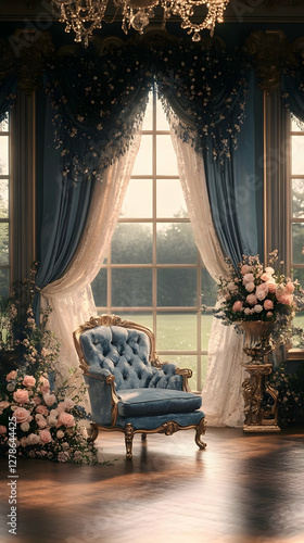 Elegant Room 3D Render Back...