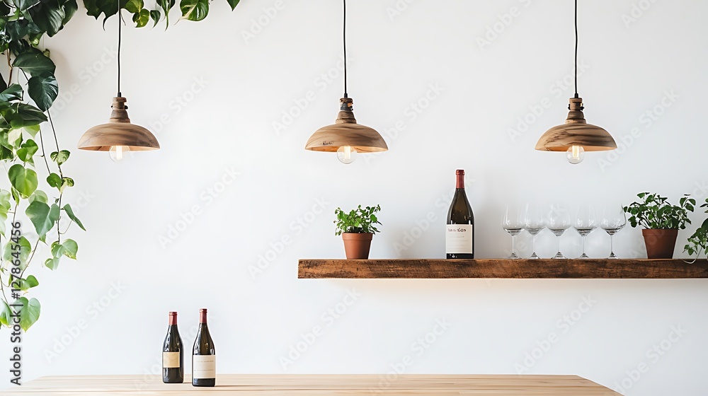 Obraz premium Sleek Scandinavian Dining Space Design