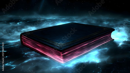 Glowing Book 3D Illustration