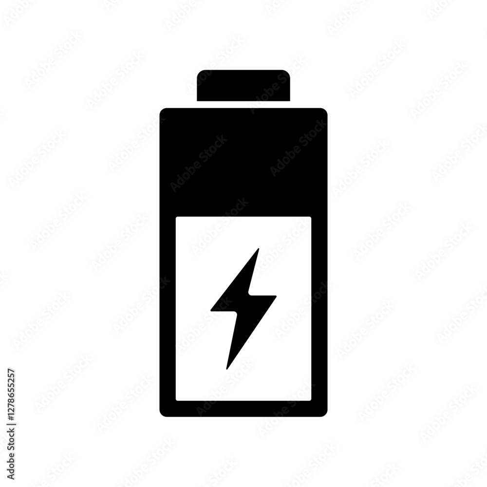 Icon a charged, isolated against a clean background. Icon a charged, isolated against a clean background.