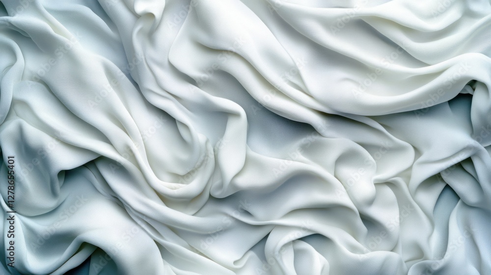 Abstract wallpaper with silky white waves flowing in harmony, each curve detailed in high-resolution 4K textures Abstract wallpaper with silky white waves flowing in harmony, each curve detailed in high-resolution 4K textures