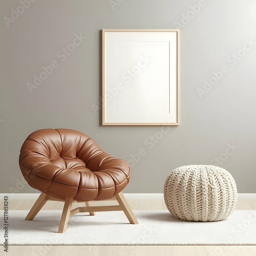 Modern Living Room 3D Illus...
