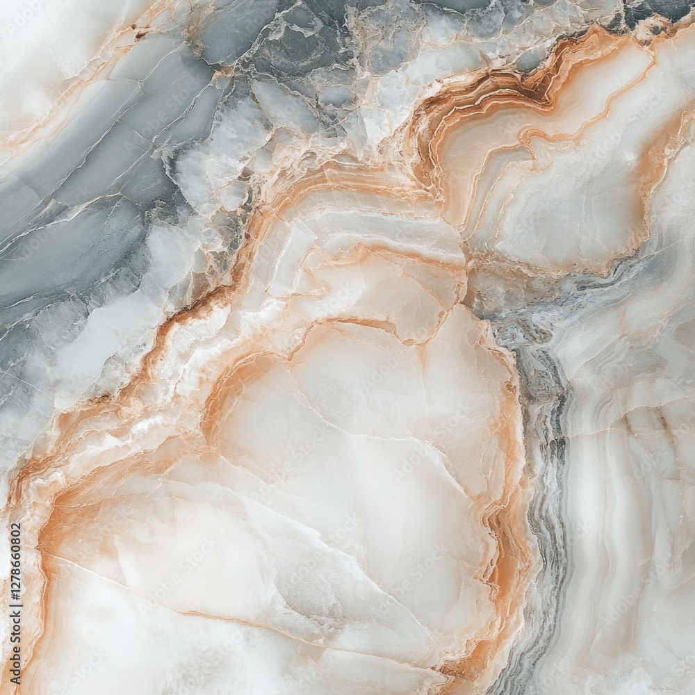 Obraz premium Abstract Marble Texture, Detailed Surface, Close-up View, Possible Use for Design