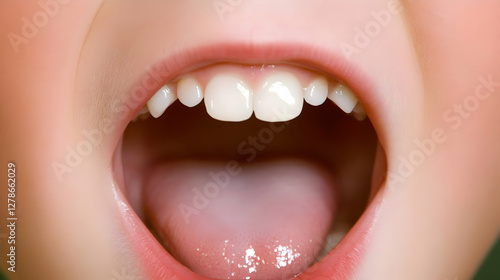 Child's Open Mouth Realisti...
