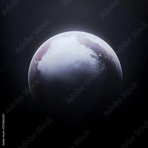 Icy Planet 3D Render