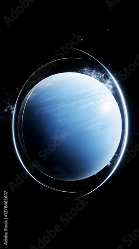 Icy Planet 3D Render