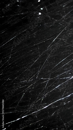 Dark Abstract Scratched Bac...