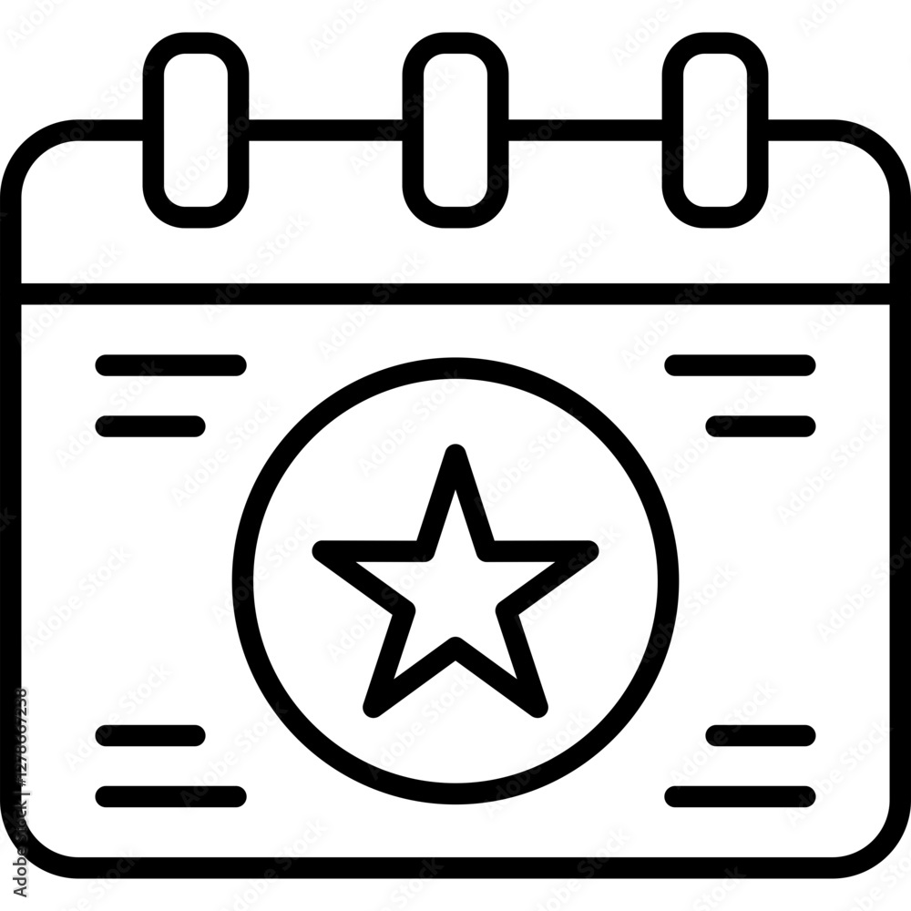 Calendar with Event Icon Vector Element Calendar with Event Icon Vector Element