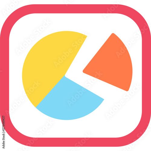 Free Download Pie Chart Icon Vector Element - GFXLoad