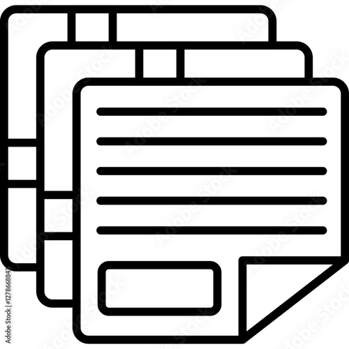 Note Icon Vector Element