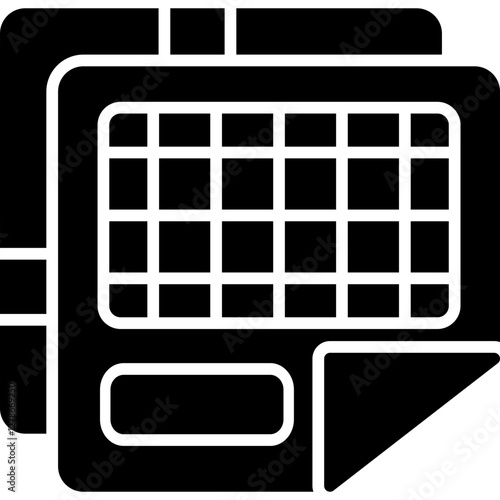 Spreadsheet Icon Vector Element