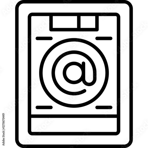 Mention Icon Vector Element