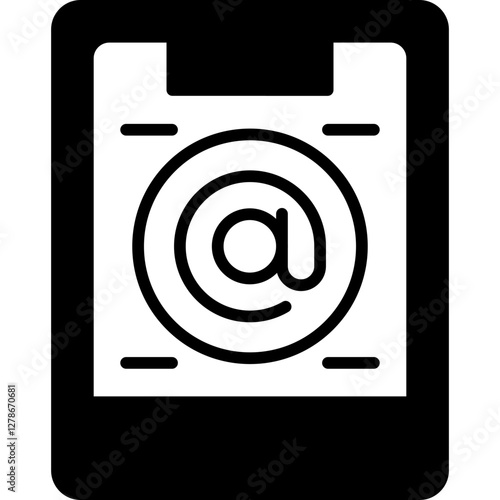 Mention Icon Vector Element