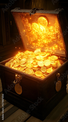 Glowing Treasure Chest 3D R...