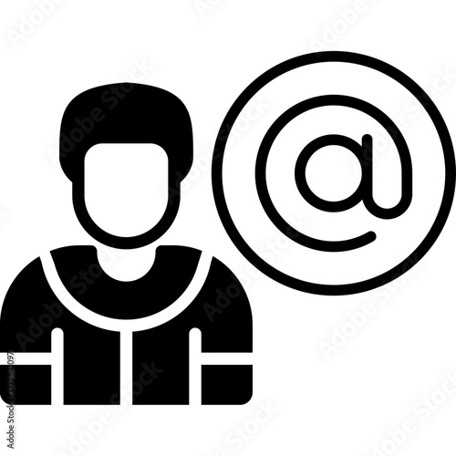 Mentions Icon Vector Element