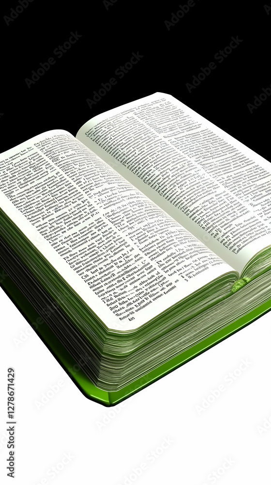 Fototapeta premium Open Book 3D Illustration