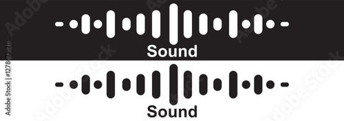 Sound wave icon. Sound wave