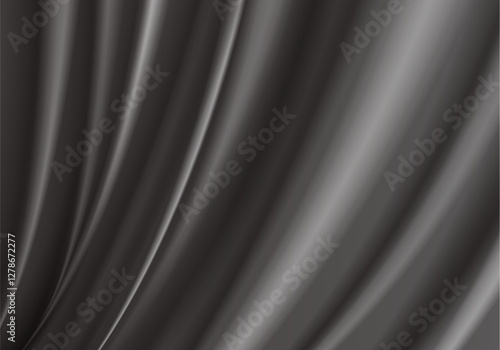 高級感のある黒色のカーテン