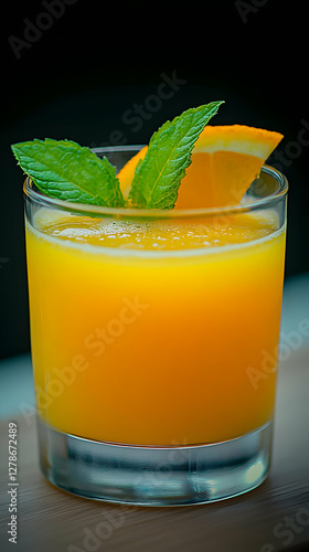 Refreshing Orange Juice Gla...