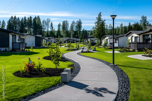 Curving Pathway Residential...