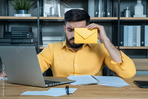 Stressed Businessman with Y...