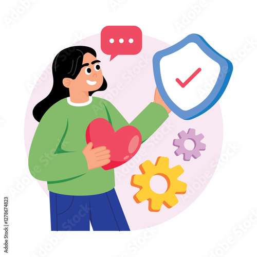 Honesty Concepts Style illustrations. EPS 10 File stock illustration