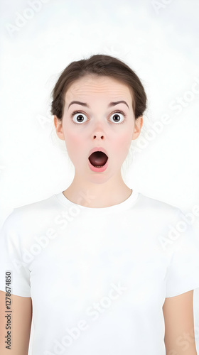 Astonished Woman Illustration