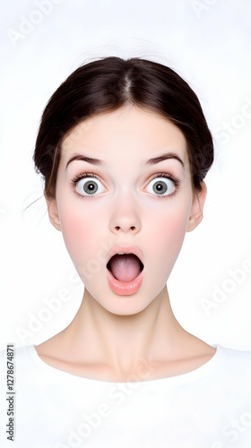 Astonished Woman Illustrati...
