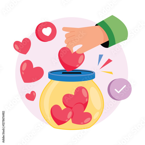 Emotional Support Concepts Style illustrations. EPS 10 File stock illustration