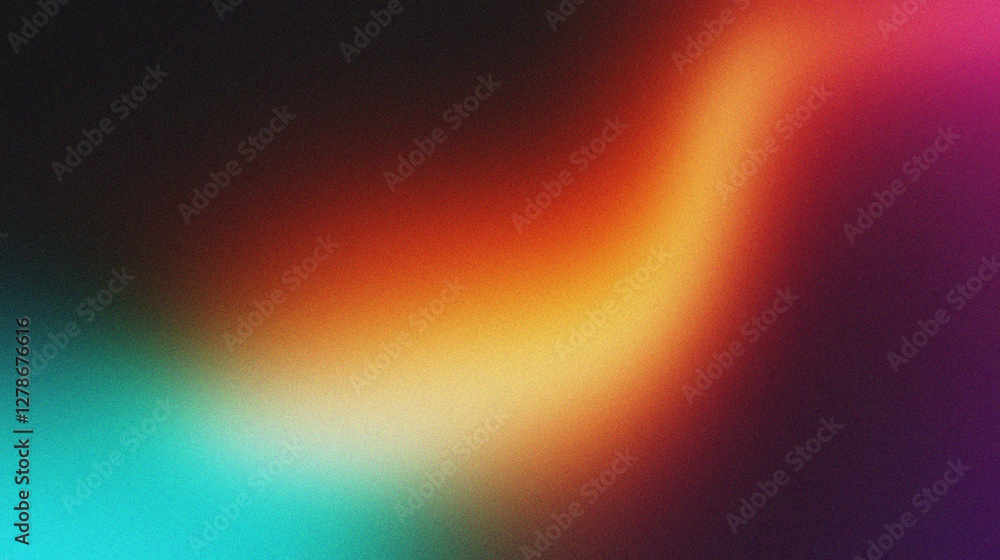 Obraz premium Colorful abstract gradient background for web design. Abstract shape, grainy background, noise texture futuristic poster, header cover wallpaper.