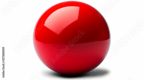 Free Download Glossy Red Sphere 3D Render - GFXLoad