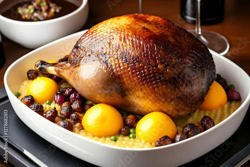 Roasted Chicken with Polent...