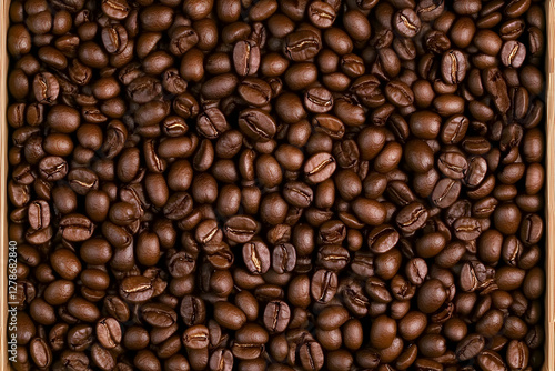 Roasted Coffee Beans Background Image