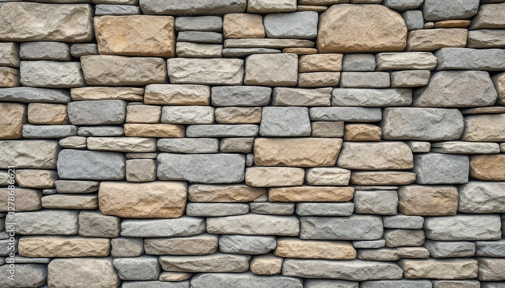 Solid stone wall with natural texture Solid stone wall with natural texture