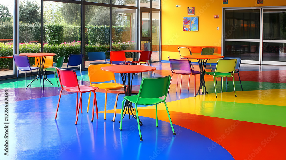 Colorful Room Interior Illustration