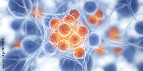 Microscopic Cell Cluster 3D...
