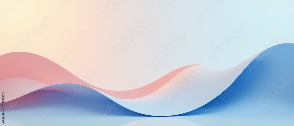 Fototapeta premium Abstract Pastel Waves